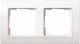 Gira 0212803 frame 2-, Event pure white pure white glossy