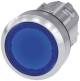 Siemens 3SU10510AA500AA0 illuminated pushbutton 22 mm round blue pushbutton