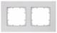 Siemens Rahmen 2-fach 5TG1112-1 DELTA miro aluminiummetallic