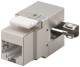 Goobay 95901 Keystone Modul RJ45 CAT 6, STP, 250 MHz, 17,4 mm breit, Klemmleiste für LSA Montage (werkzeugfrei), 90° gewinkelter Ausgang