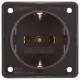 Berker 941852501 SCHUKO Integro socket outlet, brown, matt
