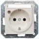 Siemens 5UB1524 DELTA i-system Schuko socket labeling field + company display.