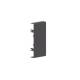 GGK 11723 Endstück 3seitig BR 60x130/80-ES/3 Kunststoff hfr kaschierend schwarz