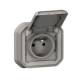 Legrand 069831L Plexo New FRUP Steckdose F/B Standard Steckklemme EB IK08 Grau