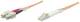Intellinet 470391 Fiber Optic Fiber optic cable, duplex, multimode LC / SC, 50/125 micron, OM2, 5 m, orange