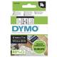 Dymo S0720780 Thermal Label - 6 mm Width x 7 m Length - Thermal Transfer - Black, White - Plastic