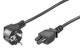 Goobay 68004 Power cord 1.8m, Black - Schuko (Type F, CEE 7/7)> Appliance socket C5