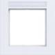 Hager WAD6101WM frame 1-way labelling field A.1 light white matte