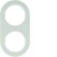 Hager WLD9200GW frame 2-way series R.Classic glass pws mounting material