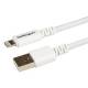 STARTECH.COM 3m 10ft Long White Apple 8-pin Lightning Connector to USB Cable for iPhone / iPod / iPad
