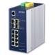 PLANET Industrial 8-Port 10/100/1000T + 4-Port 100/1000X