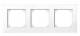 Merten 503325 M-PLAN II frame 3-fold flush installation active white glossy