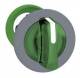 Schneider Electric ZB5FK1333C0 Schneider illuminated selector switch front, plastic, green, 3-position