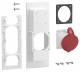 Hager ZY16CEE Steckdosenfl.universZ 1xCEE-Steckdose 16A Verschlussplatte links u.re