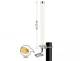 DELOCK 12433 LTE Antenne SMA Stecker 9 - 6,5 dBi 27 cm omnidirektional starr Mastmontage weiß outdoor