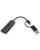 Adapter IcyBox USB3.2 Gen1 Type-A, Type-C 2,5 GBit/s Ethernet LAN retail