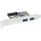 InLine® Schnittstellenkarte, 2x USB 3.2 Gen.1, PCIe, mit SATA Strom