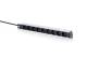 DIGITUS 1U Aluminum PDU rackmountable 9x Safety outlet 16A 4000W 250VAC 50/60Hz