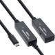 InLine® USB 3.2 Gen.1 active extension, USB-C male to USB-C female, 10m