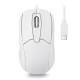 Perixx PERIMICE-209 C W, kabelgebundene USB-C Maus, Scrollrad, weiß