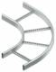 Niedax KRCBK60.425F 90 ° bend, small, m., Gel.en C-rungs, 60x400mm feuerverz.