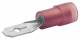 Klauke 8202B Flachstecker isoliert 0,5-1qmm 4,8x0,5mm rot CuZn