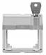 Merten 516360 intermediate ring aluminum, with hinged lid and labeling field
