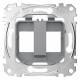 Merten MEG4566-0080 supporting plate f.Steckv., Modular Jack transparent