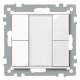 Merten 617225 617 225 2-gang plus, active white glossy System M