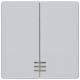 Siemens 5TG6244 DELTA i-system alumet. toggle switch with window for series/double changeover