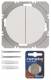 Berker 85656239 KNX-Funk Wandsender 2f flach R.1/R.3 polarweiss glänzend