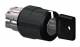Schneider Electric ZB4BG07 key switch, Ronis 455, 3-positions latching black