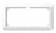 Merten 389825 1-M frame, 2-fold without middle bar, active white, glossy