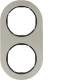 Hager WLD9200STB frame 2-way series R.Classic Est matte finish mounting material