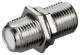 Goobay 11841 F-connector: F-socket > F-socket - adapter socket made of zinc, 