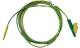 Chauvin Arnoux P01295531 Earthing lead green/yellow with 2 mm plug / crocodile clip