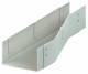 Niedax KKRL 80.400 GRP reduction left, 80x400mm with attached. Connector, pressed