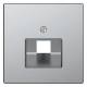 Merten MEG4521-6036 central plate UAE insert 1-fold stainless steel
