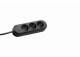 Bachmann table socket, 3xsockets (CEE7)->plugs (CEE7), 3m, black