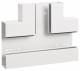 Hager BRS6521089016 T-piece from basic profile to BRS 68x210mm