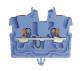 WAGO 2250-314 2-wire mini feed-through terminal with pusher 1 mm² with blue locking pin