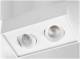 SG Leuchten 906231 SG SGLI JUNISTAR Gyro Cube DimToW weiß 2x6W LED Aufbau Downlight