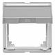 Merten 516660 m.Klappdeckel intermediate ring, label aluminum AQUADESIGN