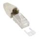 InLine® Crimpstecker RJ45 geschirmt, Knickschutz beige, 100er Pack