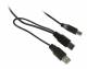 Patchkabel USB2.0, 1.0m, A(2xSt)/B(St), Synergy 21, schwarz