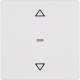 Berker 85241129 blind shutter switch 1-way Q.1/Q.3 polar white velvet