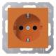 JUNG A1520BFO SCHUKO socket, unbreakable 16A 250V A orange
