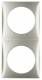 Berker 918262524 Rahmen 2fach Integro Flow edelstahl,lackiert