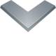 Hager AKBA2500401 Blind cover external corner L800 mm 45° sheet metal for AK250x40 mm