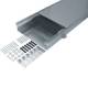 Hager BKW400090 Floor channel flush with floor with tray steel sheet BKW 400x(90-130)mm